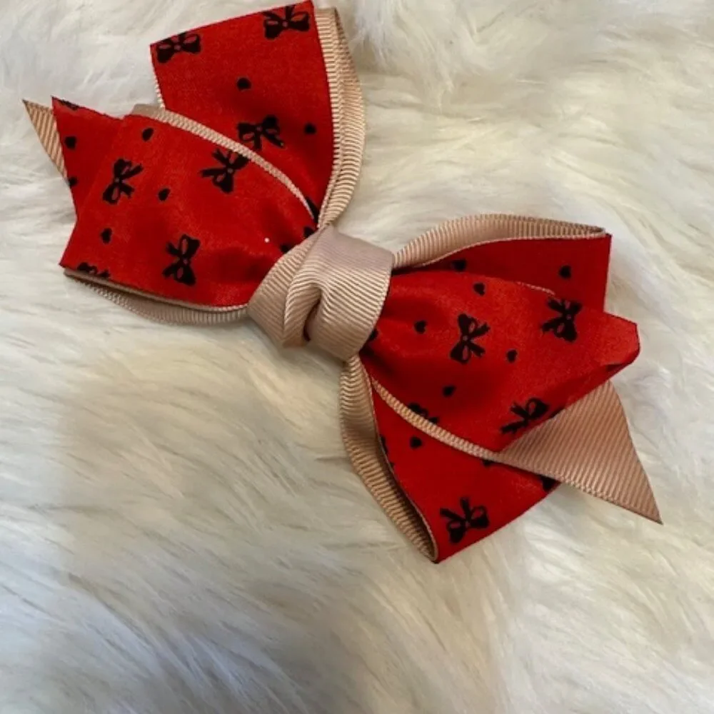 Red & Tan Bow 5